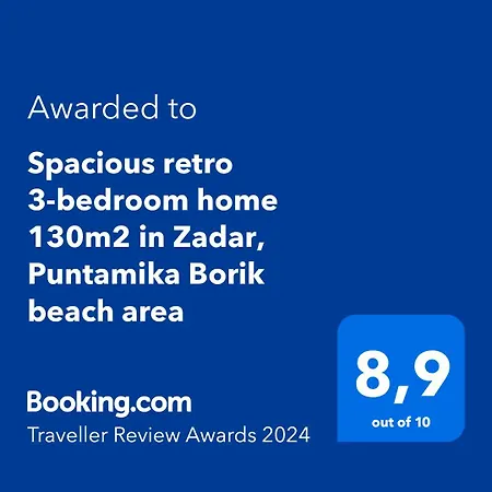 Spacious Retro 3-bedroom 130m2 In Zadar, Puntamika Borik Area זאדאר